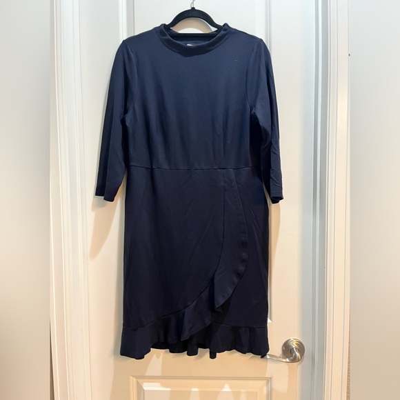 Zeyo Women's Cotton Nursing Night Dress - Knee Length, All Over Print, Maternity & Feeding Friendly (Medium, Navy) - View #10